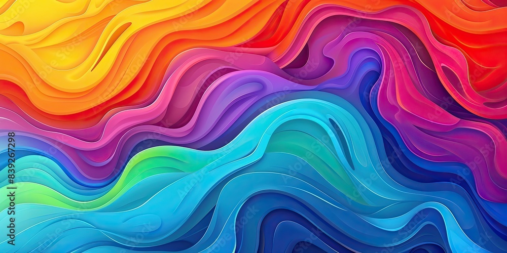 Dreamy Multicolor Fluid Design Dreamy Multicolor Fluid Design