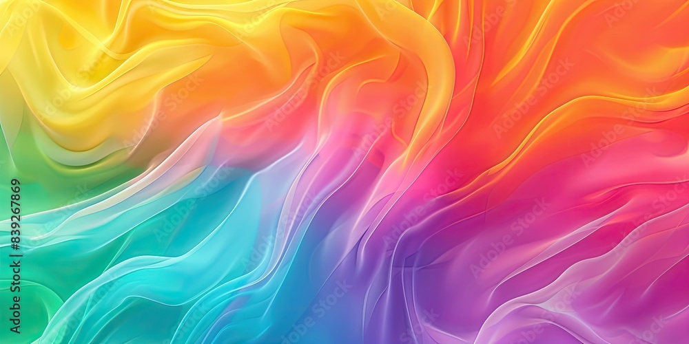Soft Rainbow Fluid Art Soft Rainbow Fluid Art