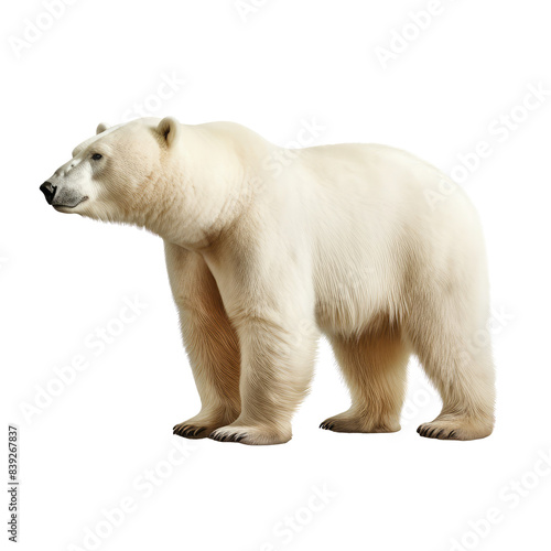 big bear looking isolated on white © Tidarat