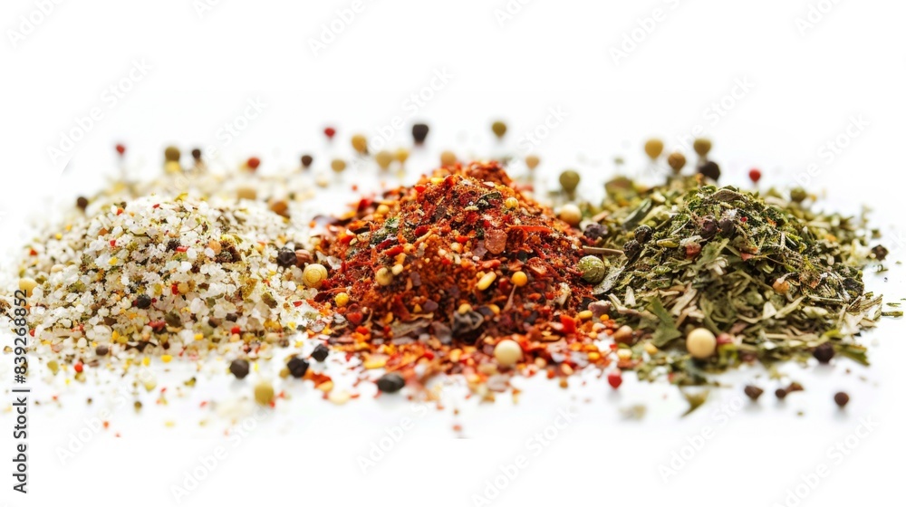 seasoning blends on white background. seasoning blends on white background.