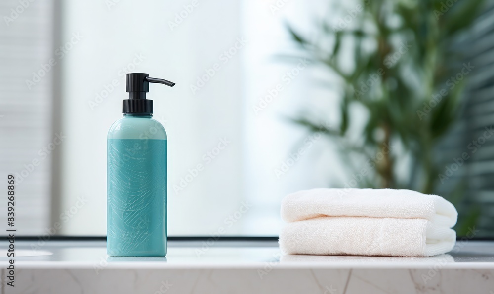 Cosmetic bottle packaging mockup for soap products Cosmetic bottle packaging mockup for soap products