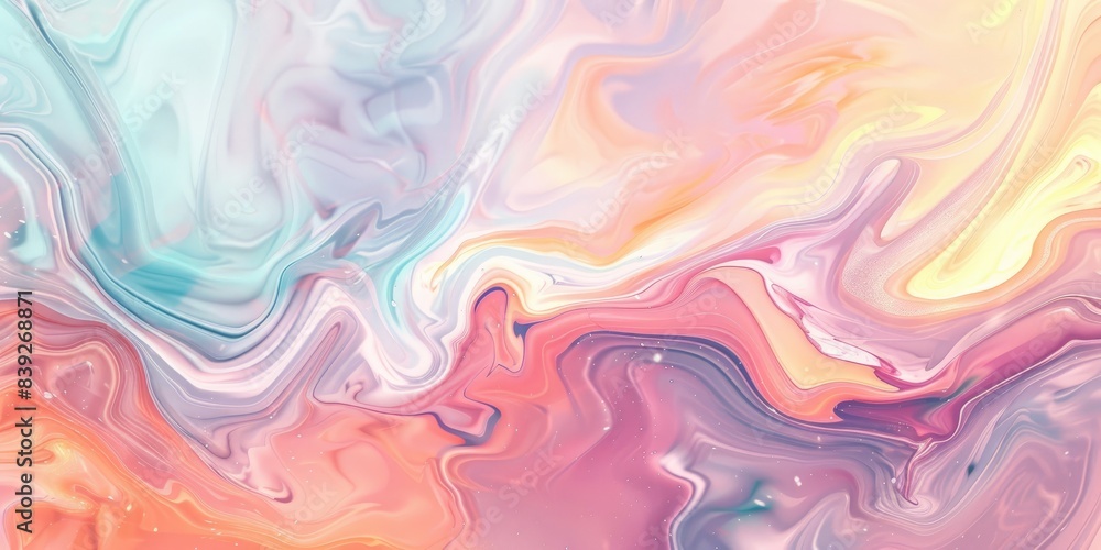Fototapeta premium Soft Colorful Fluid Art