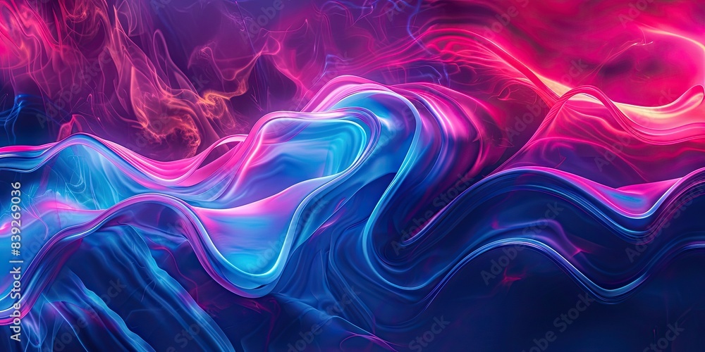 Colorful Abstract Light Waves Colorful Abstract Light Waves