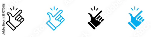 Finger Snapping Symbol Representing Quick Actions and Rhythmic Gestures