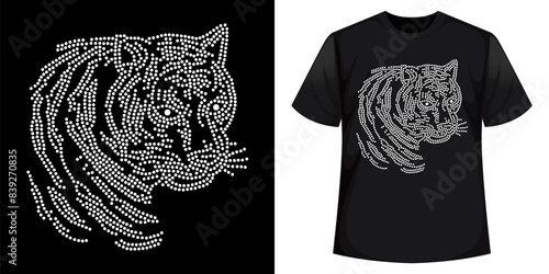 Best Rhinestone T-shirt Design Vector Template photo