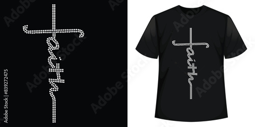 Best Rhinestone T-shirt Design Vector Template photo