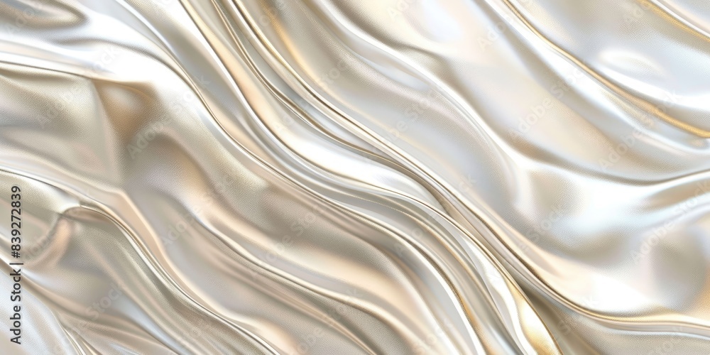Elegant Silver and White Fluid Art Elegant Silver and White Fluid Art