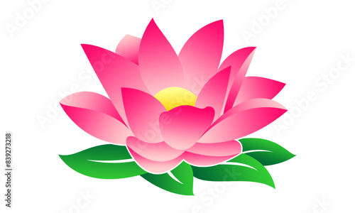 Lotus flower illustration design vector