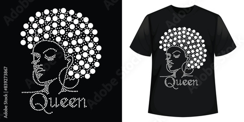 Best Rhinestone T-shirt Design Vector Template photo