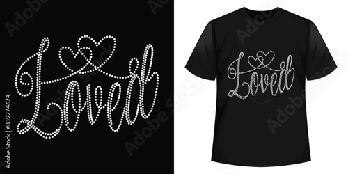 Best Rhinestone T-shirt Design Vector Template photo