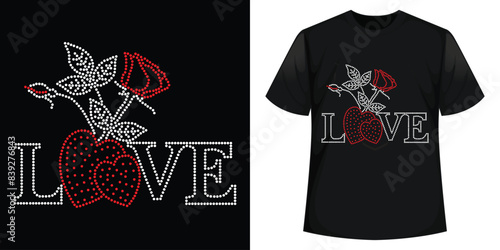Best Rhinestone T-shirt Design Vector Template