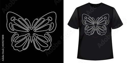 Best Rhinestone T-shirt Design Vector Template photo