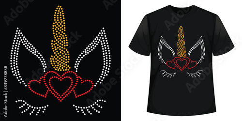 Rhinestone Best T-shirt Design vector Template