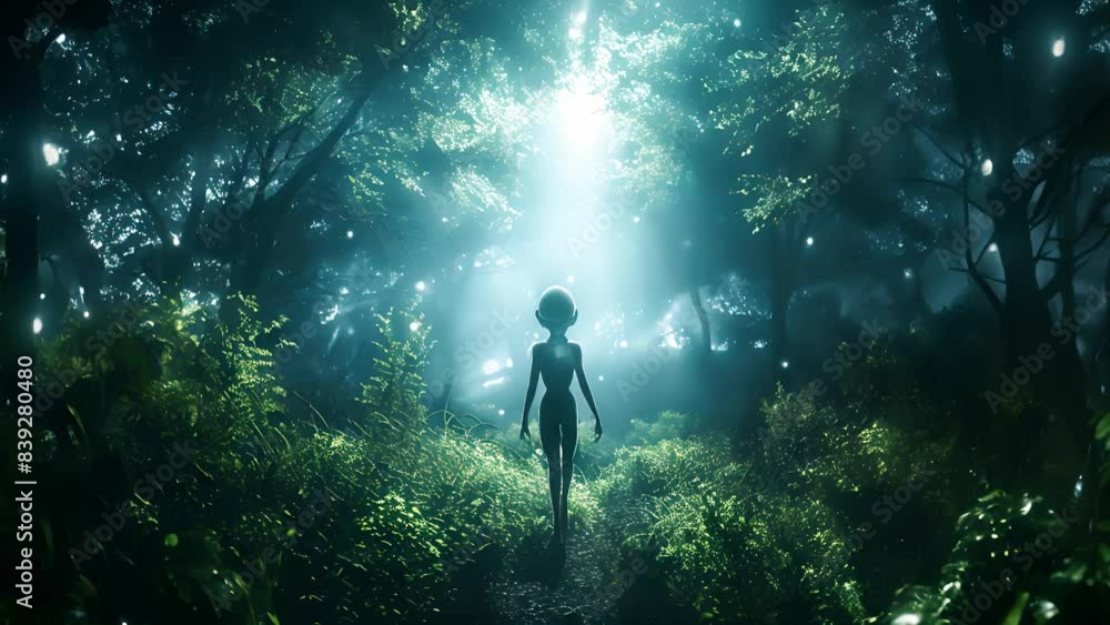 Extraterrestrial life. The mysterious associated of aliens extraterrestrial beings from another planet Extraterrestrial life. The mysterious associated of aliens extraterrestrial beings from another planet