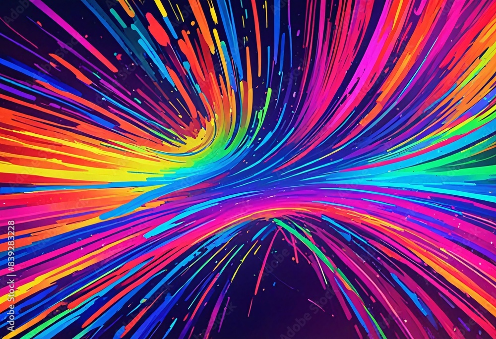 Obraz premium abstract colorful background with rainbow wawes color