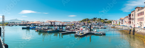 Discovery of the sublime trout town of Saint Jean Luz, its beaches and cliffs, Basque country in summer, France