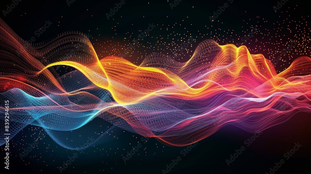 Vibrant Financial Chart Illuminating Market Trends with Bold Colors and Dynamic Data Visualization Vibrant Financial Chart Illuminating Market Trends with Bold Colors and Dynamic Data Visualization