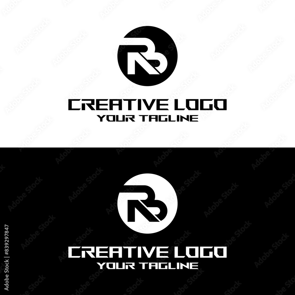 creative letter logo br desain vektor creative letter logo br desain vektor