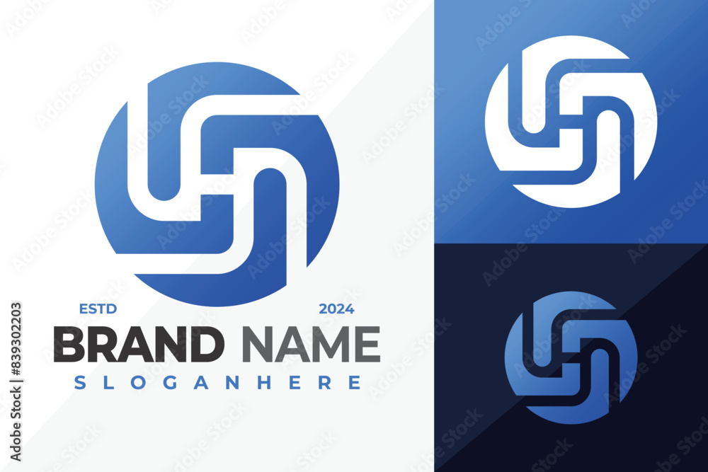 Letter H Vortex Circle logo design vector symbol icon illustration Letter H Vortex Circle logo design vector symbol icon illustration