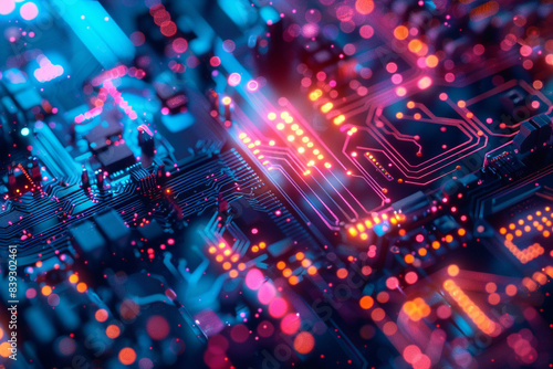 The image you provided shows a close-up of a printed circuit board (PCB).