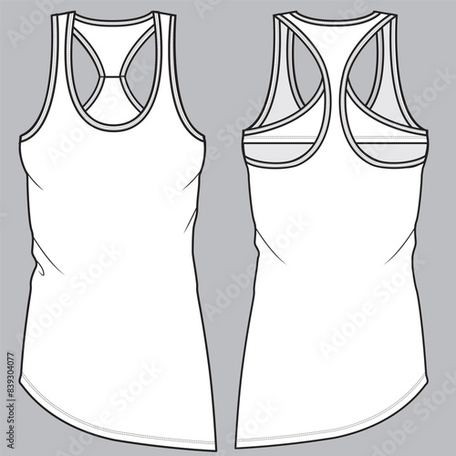 Technical sketch for fashion design