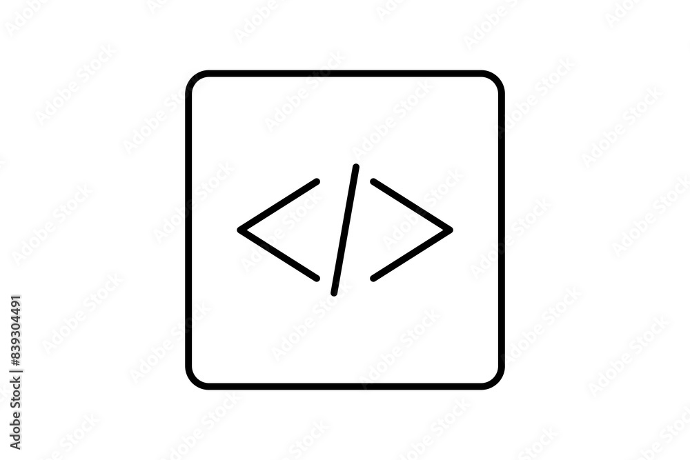 HTML Editor icon. icon related to edit tool. suitable for web site, app, user interfaces, printable etc. line icon style. simple vector design editable HTML Editor icon. icon related to edit tool. suitable for web site, app, user interfaces, printable etc. line icon style. simple vector design editable