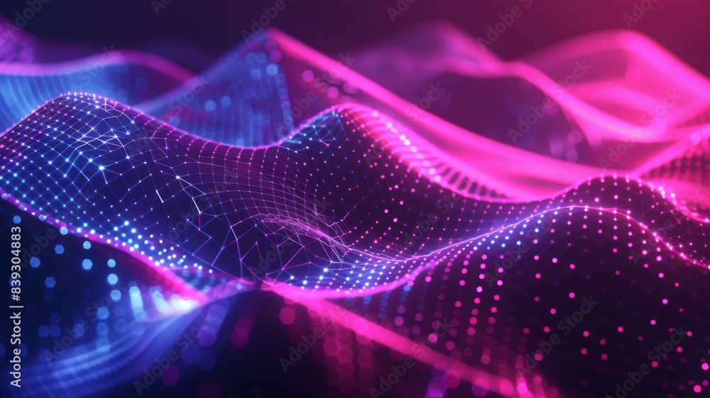 Neon Wave Grid Neon Wave Grid