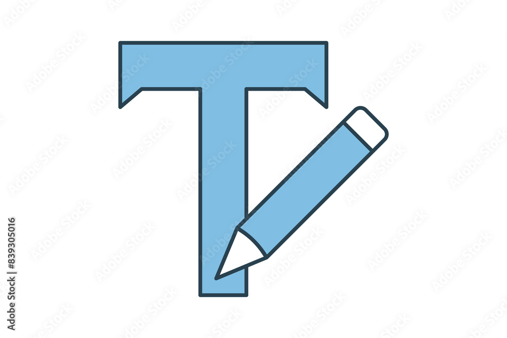 Text Editor icon. icon related to edit tool. suitable for web site, app, user interfaces, printable etc. flat line icon style. simple vector design editable Text Editor icon. icon related to edit tool. suitable for web site, app, user interfaces, printable etc. flat line icon style. simple vector design editable