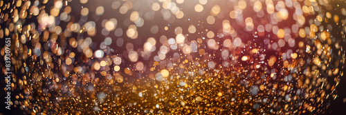 Bokeh Backgrounds with Golden Shimmer.