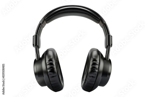 Call center headset isolated on transparent background