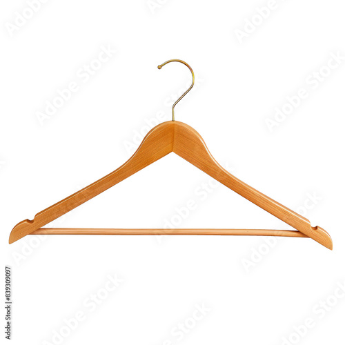 Wooden Hanger on a Transparent Background, PNG photo