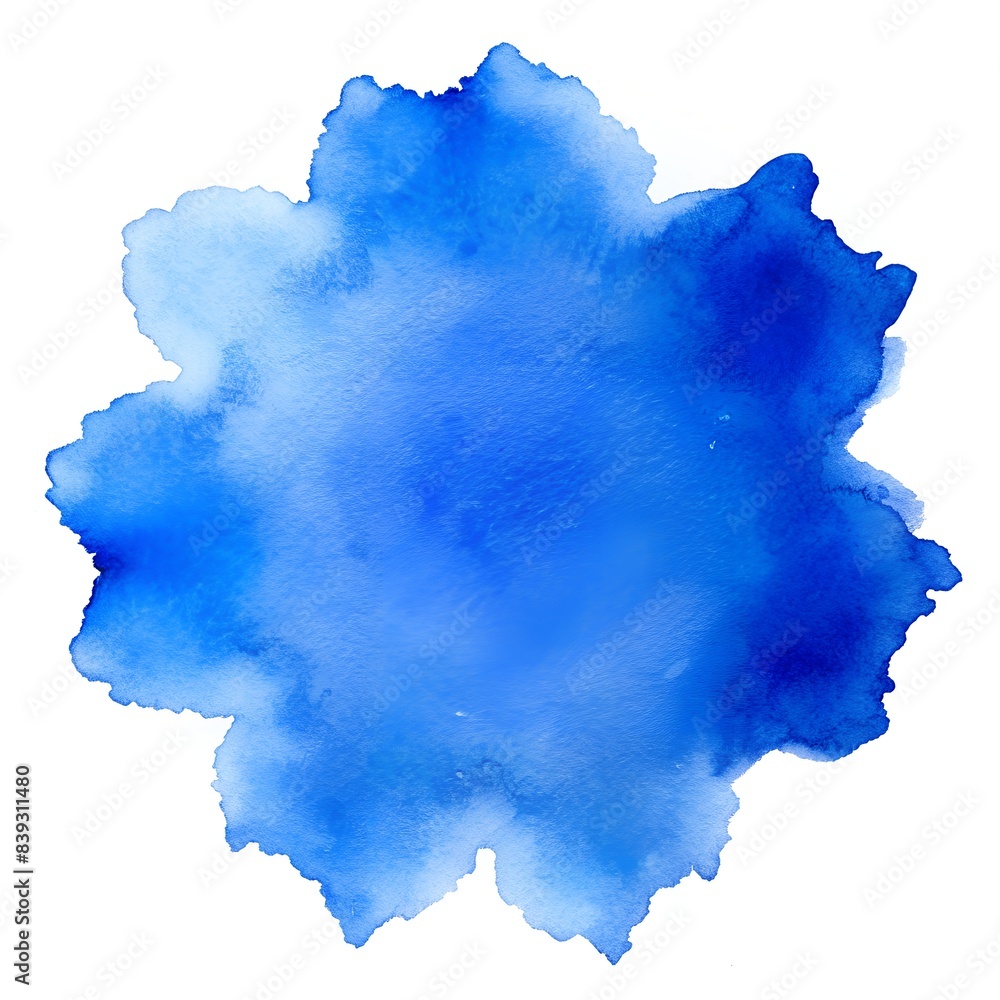 blue watercolor stain isolated on white background blue watercolor stain isolated on white background