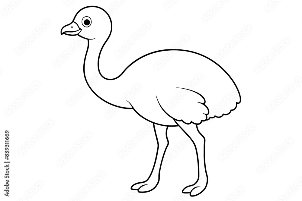 camel bird line art silhouette vector illustration camel bird line art silhouette vector illustration
