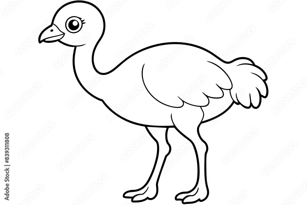 camel bird line art silhouette vector illustration camel bird line art silhouette vector illustration