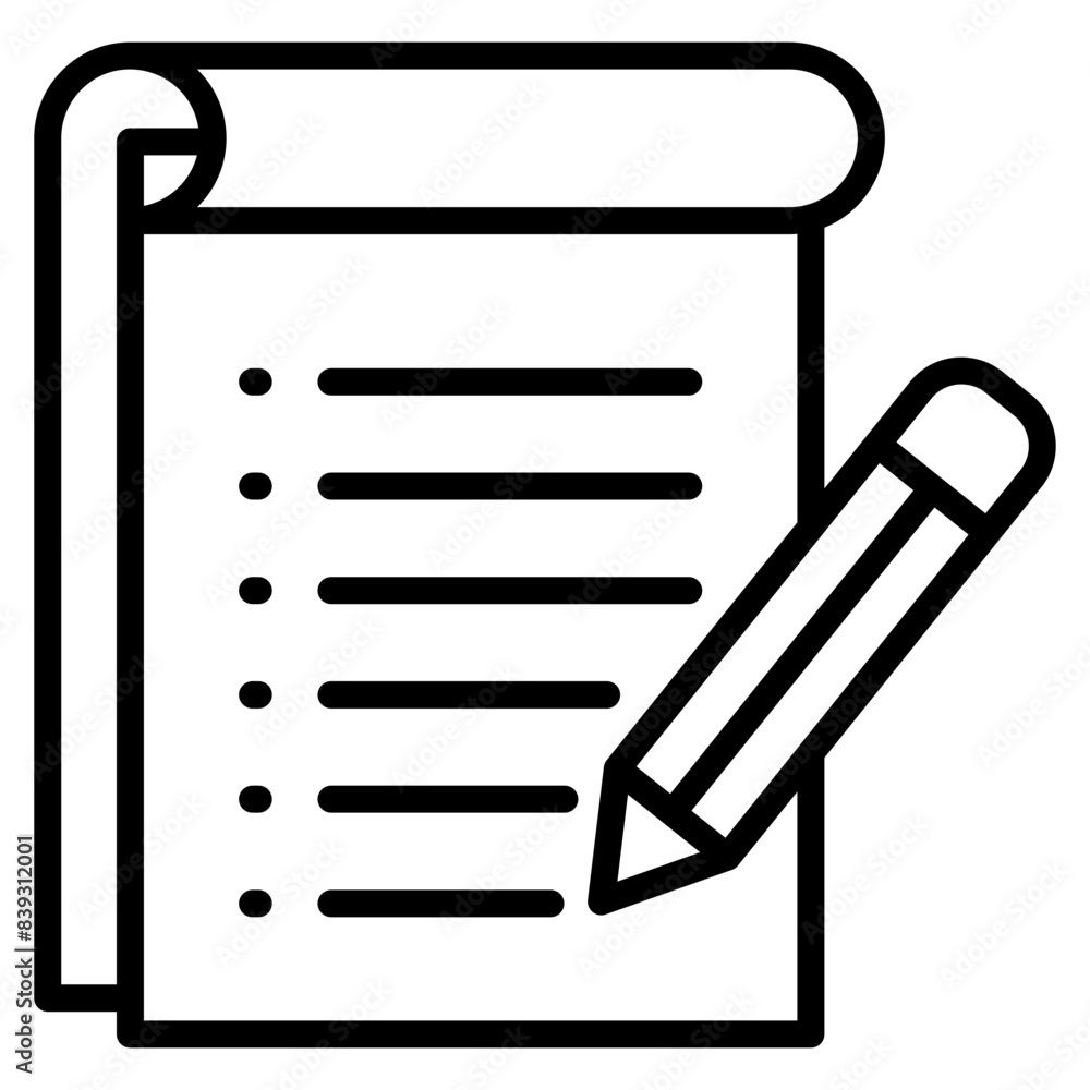 Note Taking Icon Element For Design Note Taking Icon Element For Design