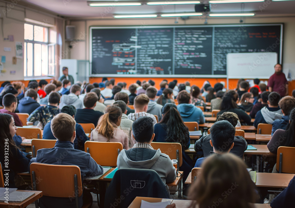 © Lahiru - University Lecture Hall Filled with Students, representing education, learning, and academic environments