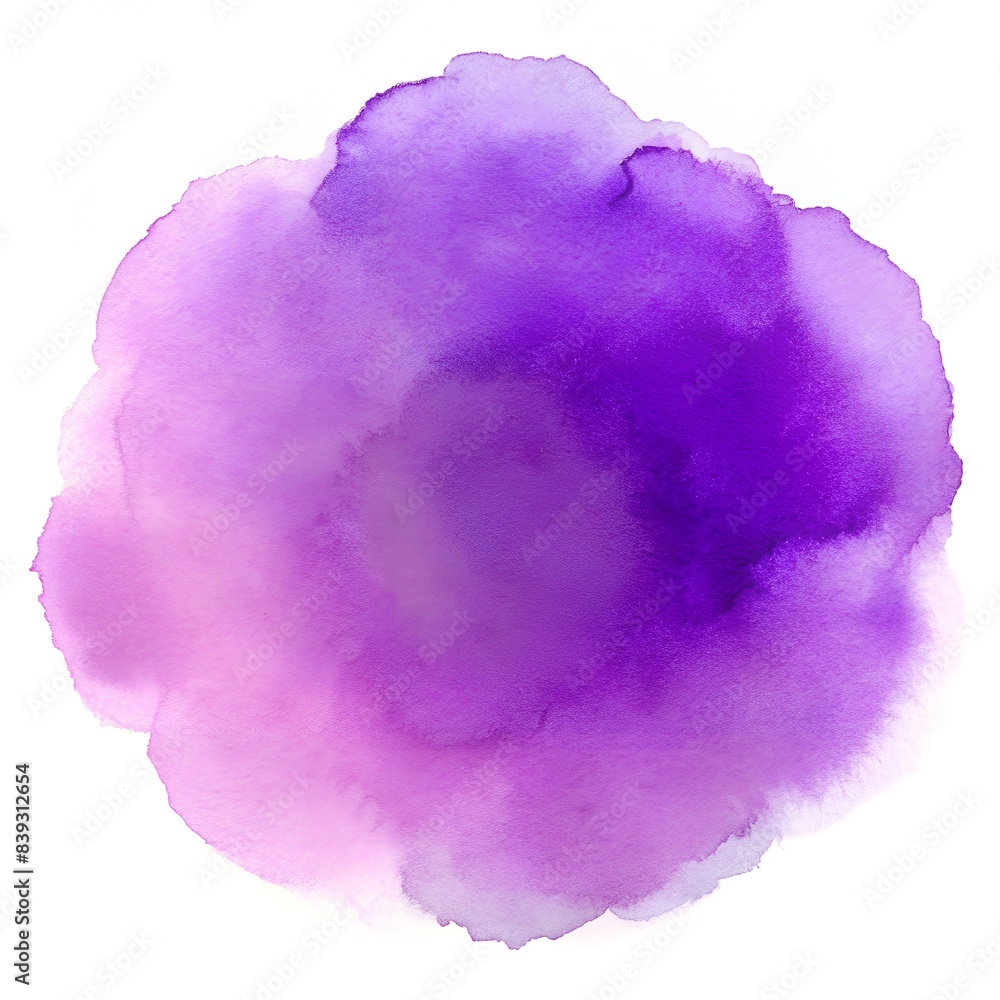 purple watercolor stain isolated on white background purple watercolor stain isolated on white background