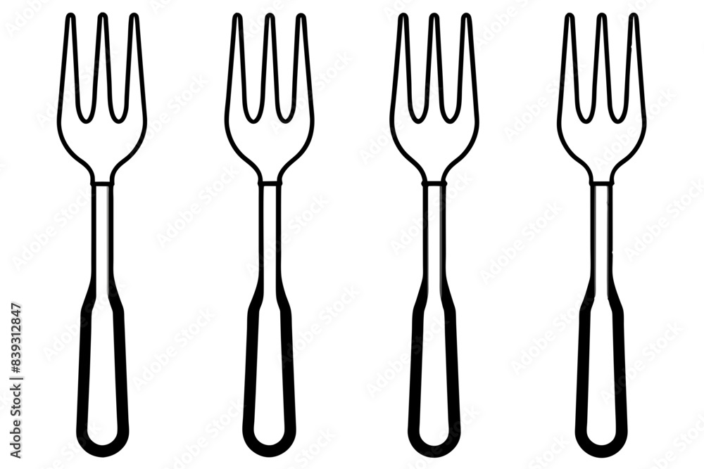 fork spoon silhouette vector illustration fork spoon silhouette vector illustration
