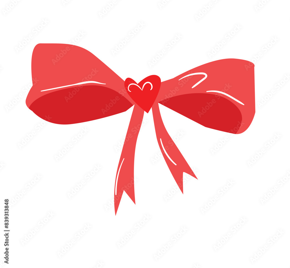 Hand drawn Red Bow Isolated On White Background clipart Hand drawn Red Bow Isolated On White Background clipart
