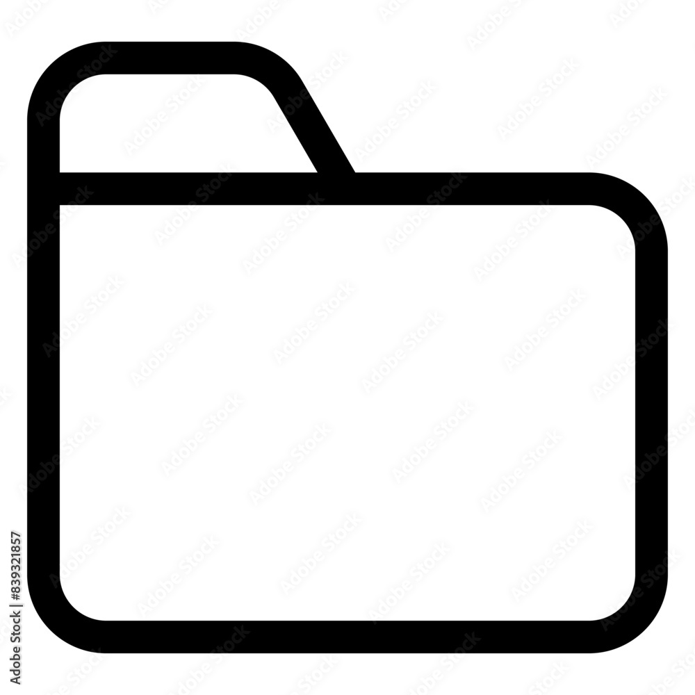 folder line icon vector illustration isolated on white background folder line icon vector illustration isolated on white background