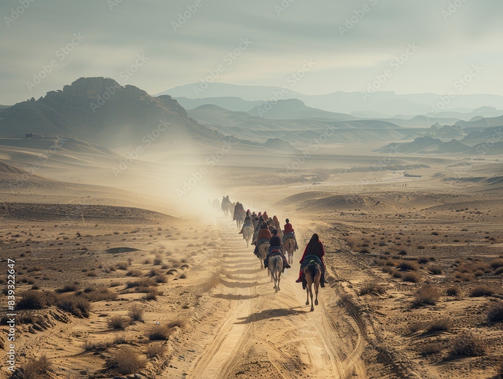 Nomad Caravan in Desert Art Collage
Nomad Caravan in Desert Art Collage