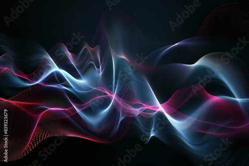 1. Ultra HD Abstract Representation of Sound Waves Suitable for Application, Desktop, Banner Background, Print Backdrop, and Other Print and Digital Work Related.