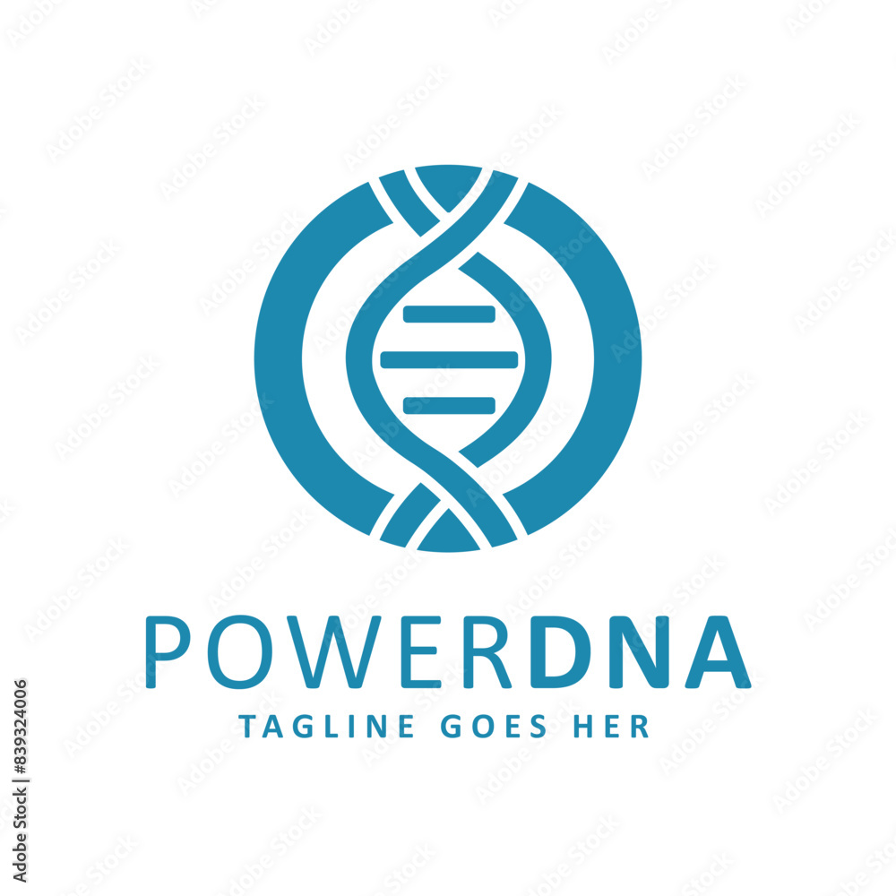Creative DNA blood vector with Power button can be used for technology health logo Creative DNA blood vector with Power button can be used for technology health logo