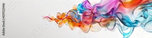 Wallpaper Mural Elegant Abstract Glass Sculpture in Vibrant Colors, Modern Art Design Banner, abstract graphic, banner design, pattern design, web background template Torontodigital.ca