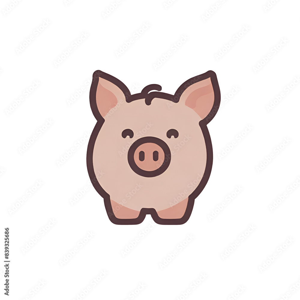 Pig transparent, simple icon, PNG, can be used easily and conveniently. Pig transparent, simple icon, PNG, can be used easily and conveniently.