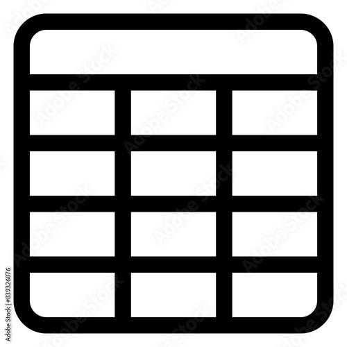 table line icon vector illustration isolated on white background