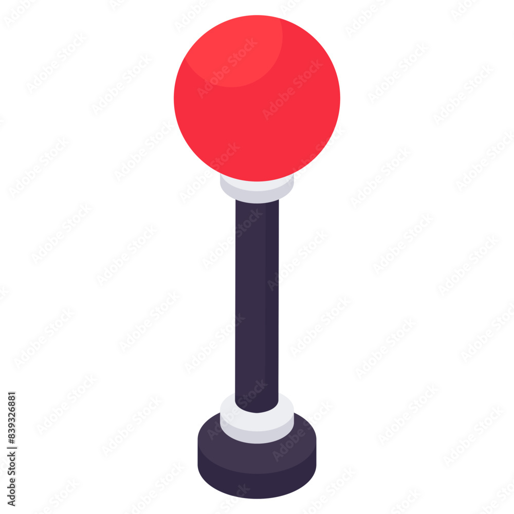 Modern design icon of street lights Modern design icon of street lights