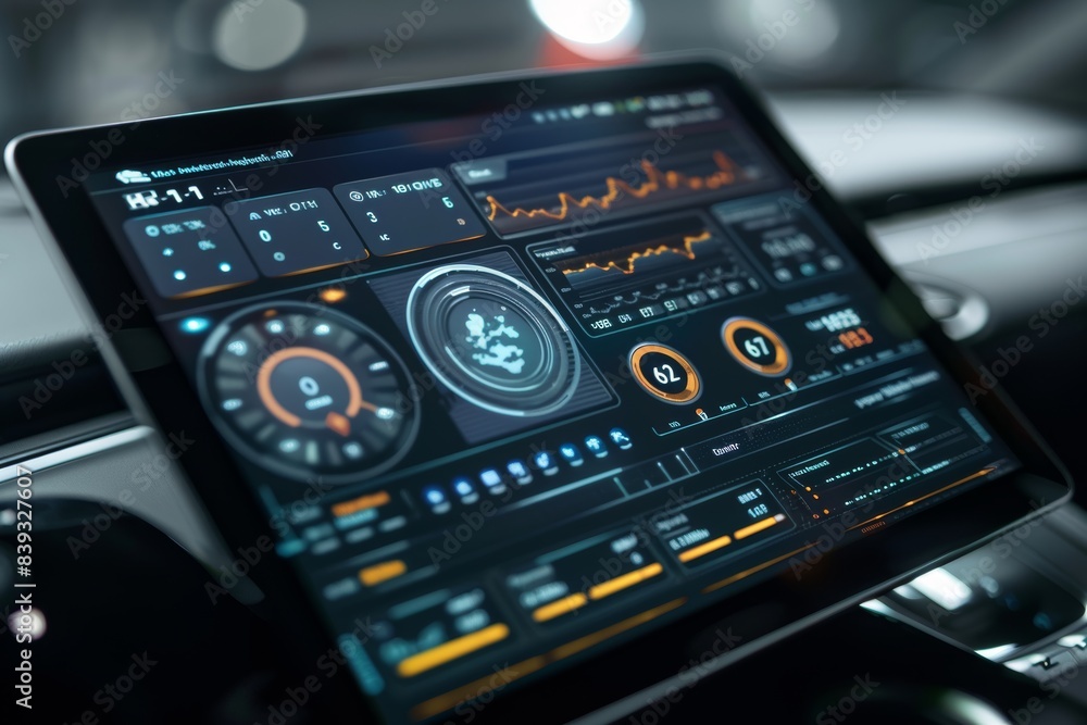Detailed Digital Car Diagnostic Interface with Real Time Data and Performance Metrics Detailed Digital Car Diagnostic Interface with Real Time Data and Performance Metrics
