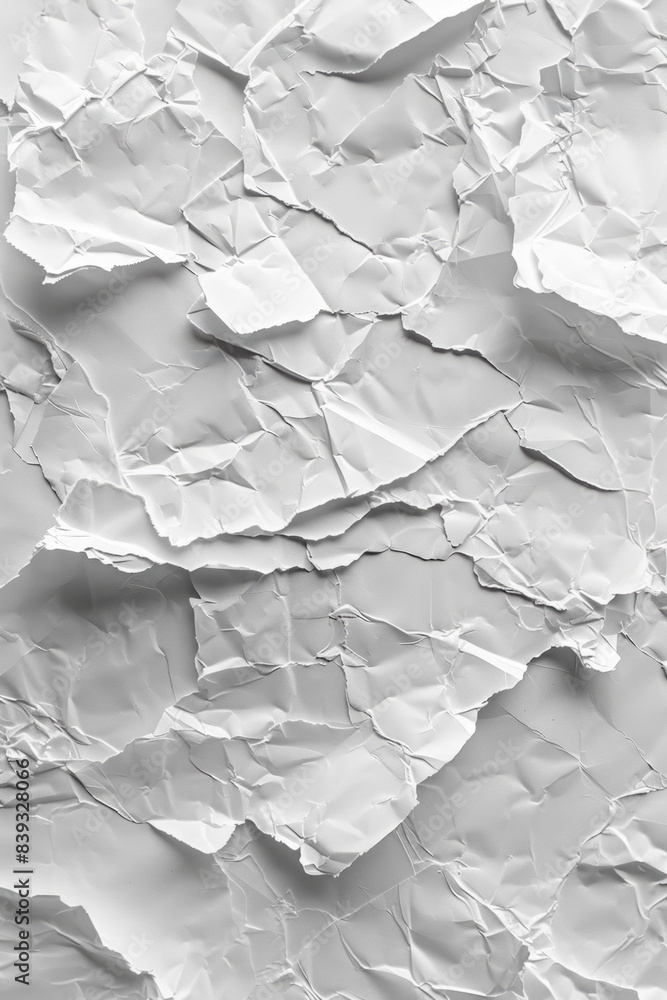 Crumpled white paper texture, abstract background with folds and creases. Great for design projects and as a backdrop for various creative works. Crumpled white paper texture, abstract background with folds and creases. Great for design projects and as a backdrop for various creative works.
