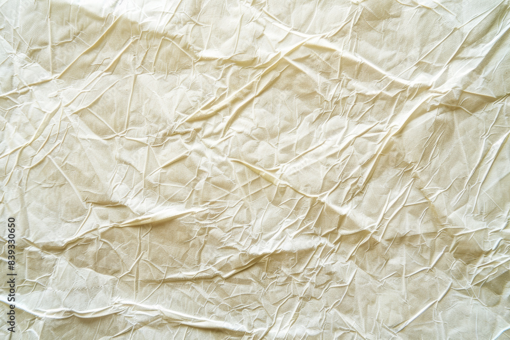 Close-up of wrinkled paper texture with creases and folds. Ideal for backgrounds, design projects, and texture applications. Close-up of wrinkled paper texture with creases and folds. Ideal for backgrounds, design projects, and texture applications.